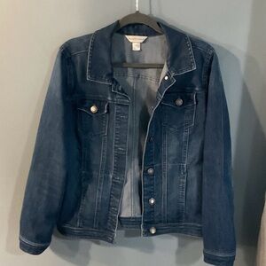 Christopher & Banks Dark Blue Jean Jacket